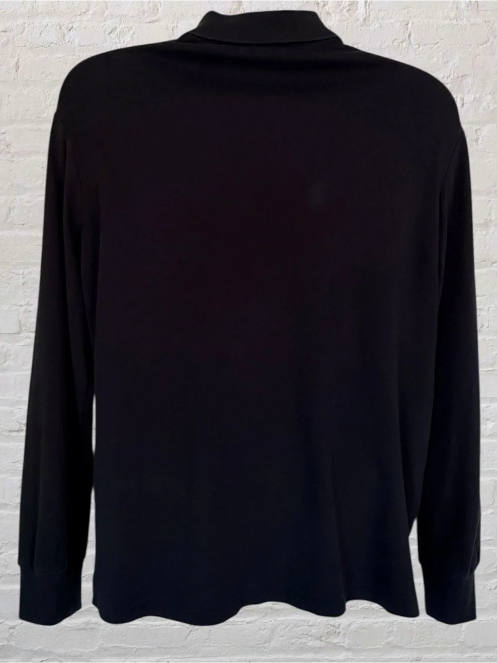 Polo Ralph Lauren Men’s L Classic Fit Long Sleeve Polo Multicolor Pony Black